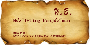 Wölfling Benjámin névjegykártya
